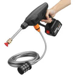 Pistolet Pression Nettoyeur Haute Pression Sur Batterie 60 Bar 21V 300W 2 Batteries 20000 MAh -Flore Riche Soldes Magasin 98566441 5