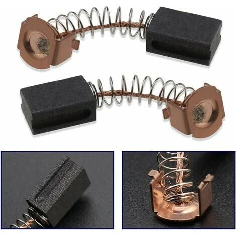 Balais De Charbon Moteur, Balais De Charbon Durables De Qualité Supérieure, 12 X 8 X 5 Mm Compatibles Avec Les Meuleuses D'angle (10 Paires) 5 Balais De Charbon Moteur, Balais De Charbon Durables De Qualité Supérieure, 12 X 8 X 5 Mm Compatibles Avec Les Meuleuses D'angle (10 Paires) – Image 3