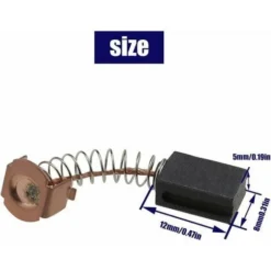 Balais De Charbon Moteur, Balais De Charbon Durables De Qualité Supérieure, 12 X 8 X 5 Mm Compatibles Avec Les Meuleuses D'angle (10 Paires) 11 Balais De Charbon Moteur, Balais De Charbon Durables De Qualité Supérieure, 12 X 8 X 5 Mm Compatibles Avec Les Meuleuses D'angle (10 Paires) -Flore Riche Soldes Magasin 99409889 5